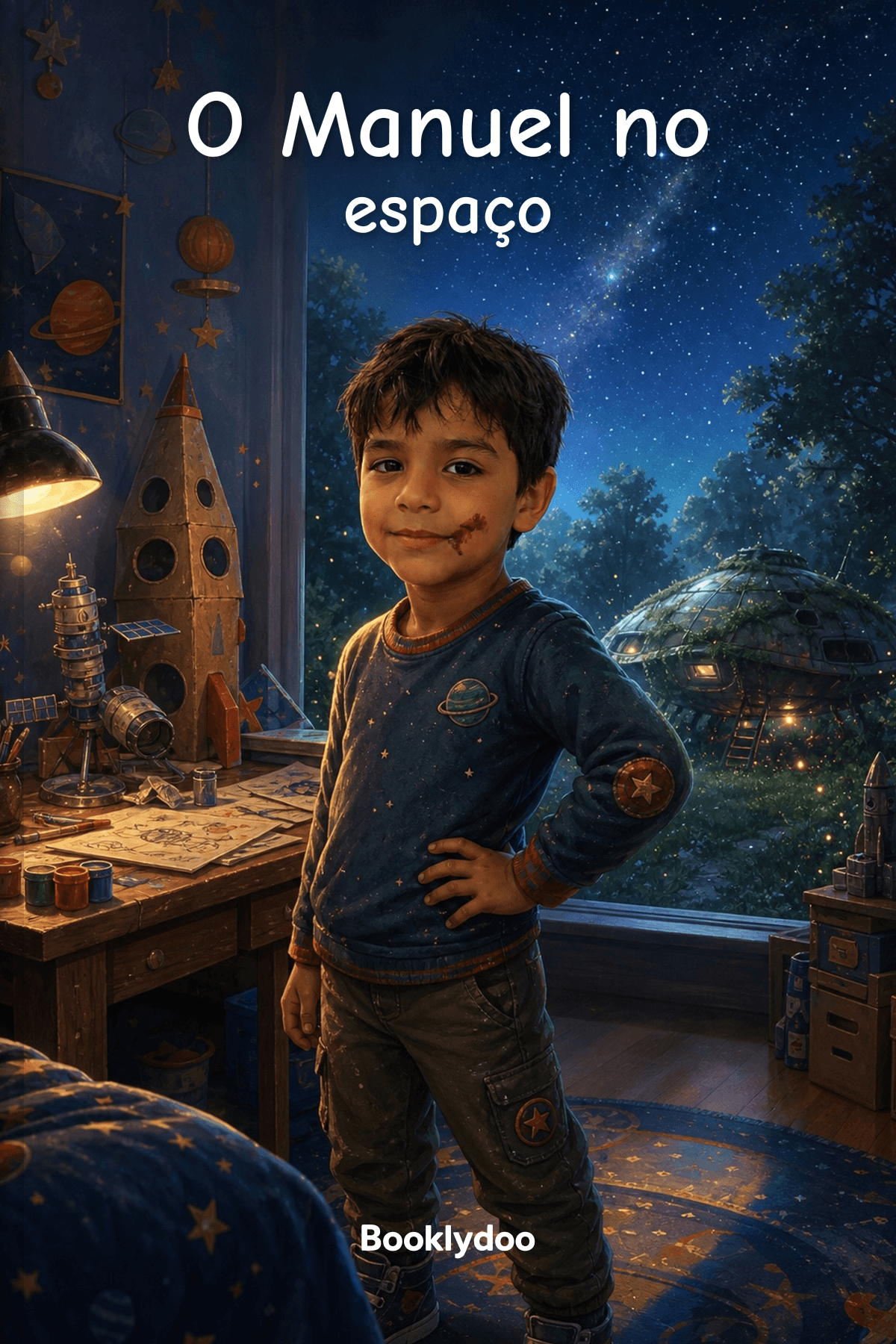 Livro infantil - Aventura - Espaço - O Manuel no espaço