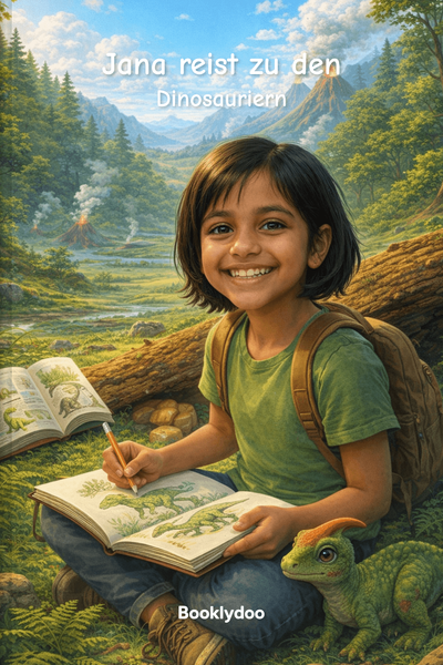 Kinderbuch - Abenteuer - Dinosaurier - Jana reist zu den Dinosauriern