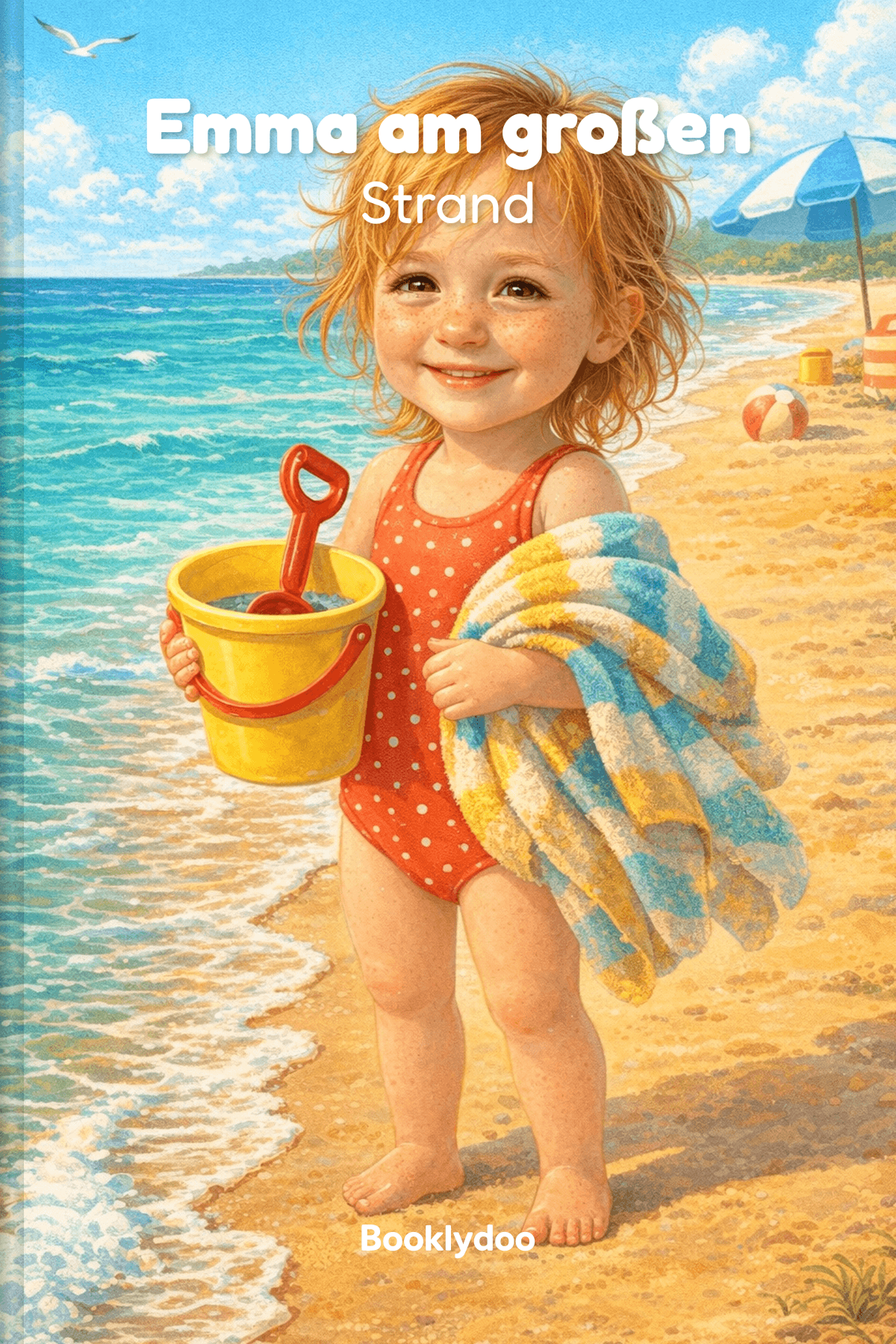 Kinderbuch - Dinge zu Tun - Zum Strand Gehen - Emma am großen Strand