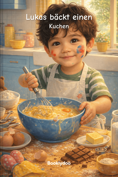 Kinderbuch - Dinge zu Tun - Kochen und Backen - Lukas bäckt einen Kuchen