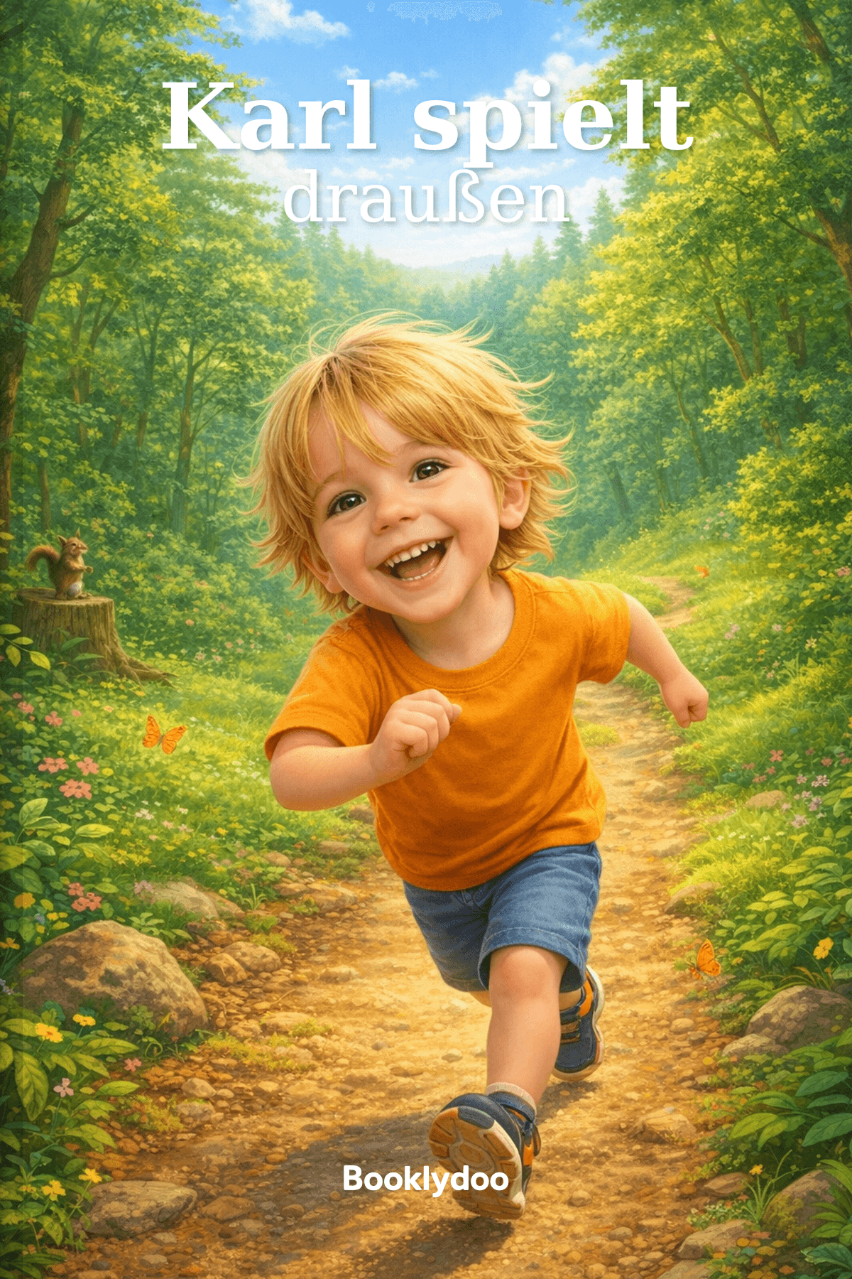 Kinderbuch - Dinge zu Tun - Draußen Spielen - Karl spielt draußen