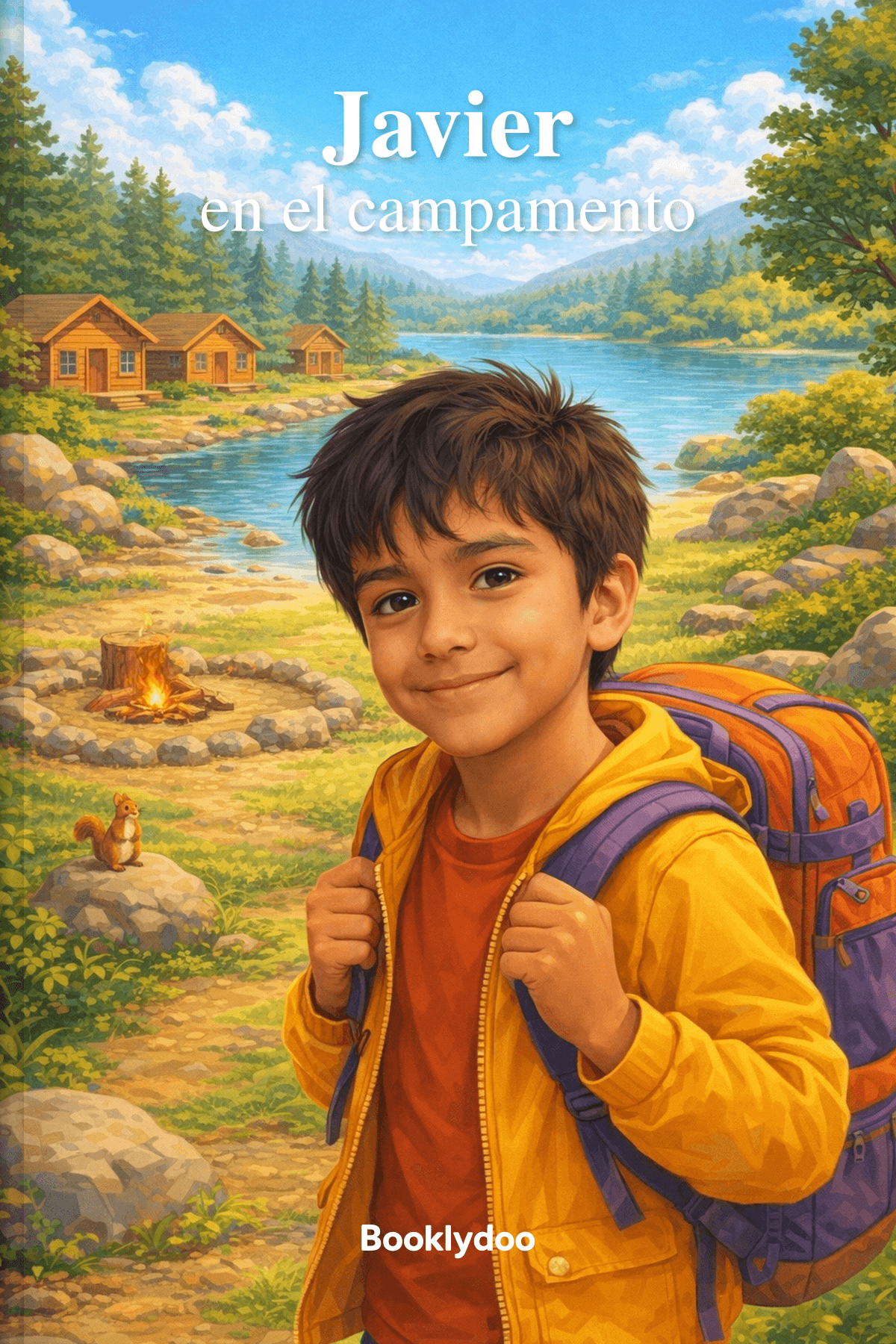 Libro infantil - Eventos - Campamento / Viaje Escolar - Javier en el campamento