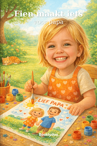 Kinderboek - Gebeurtenissen - Vaderdag - Fien maakt iets voor papa