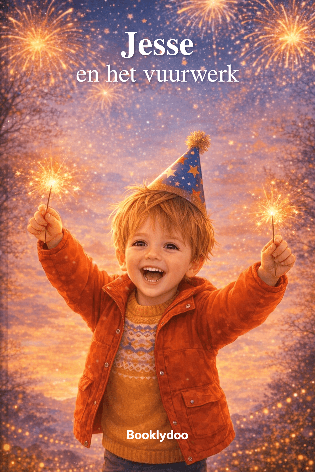 Kinderboek - Gebeurtenissen - Oudjaarsavond - Jesse en het vuurwerk