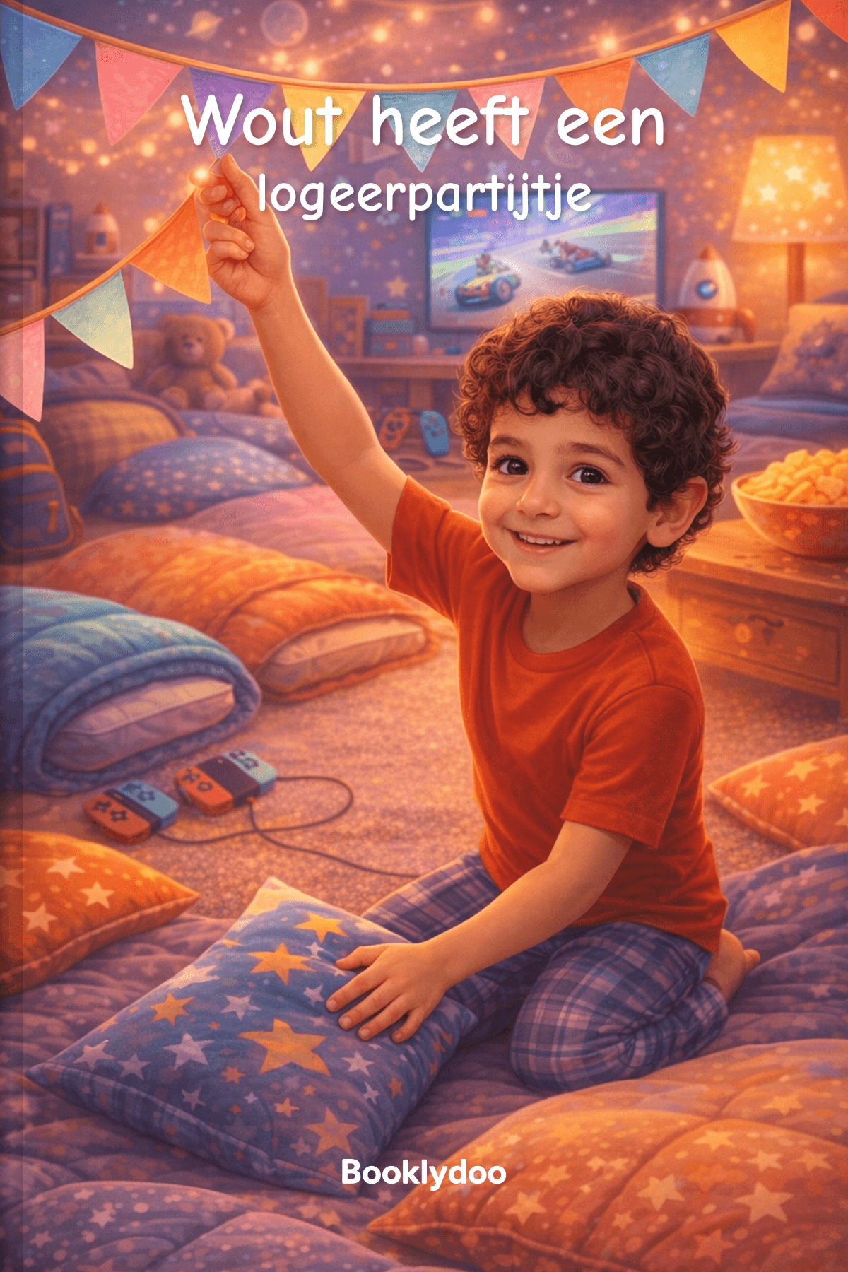 Kinderboek - Gebeurtenissen - Logeerpartijtje - Wout heeft een logeerpartijtje