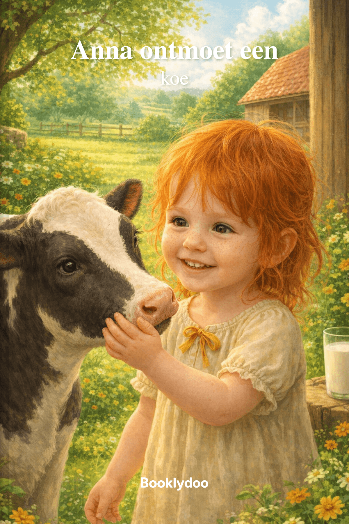 Kinderboek - Dieren - Koe - Anna ontmoet een koe