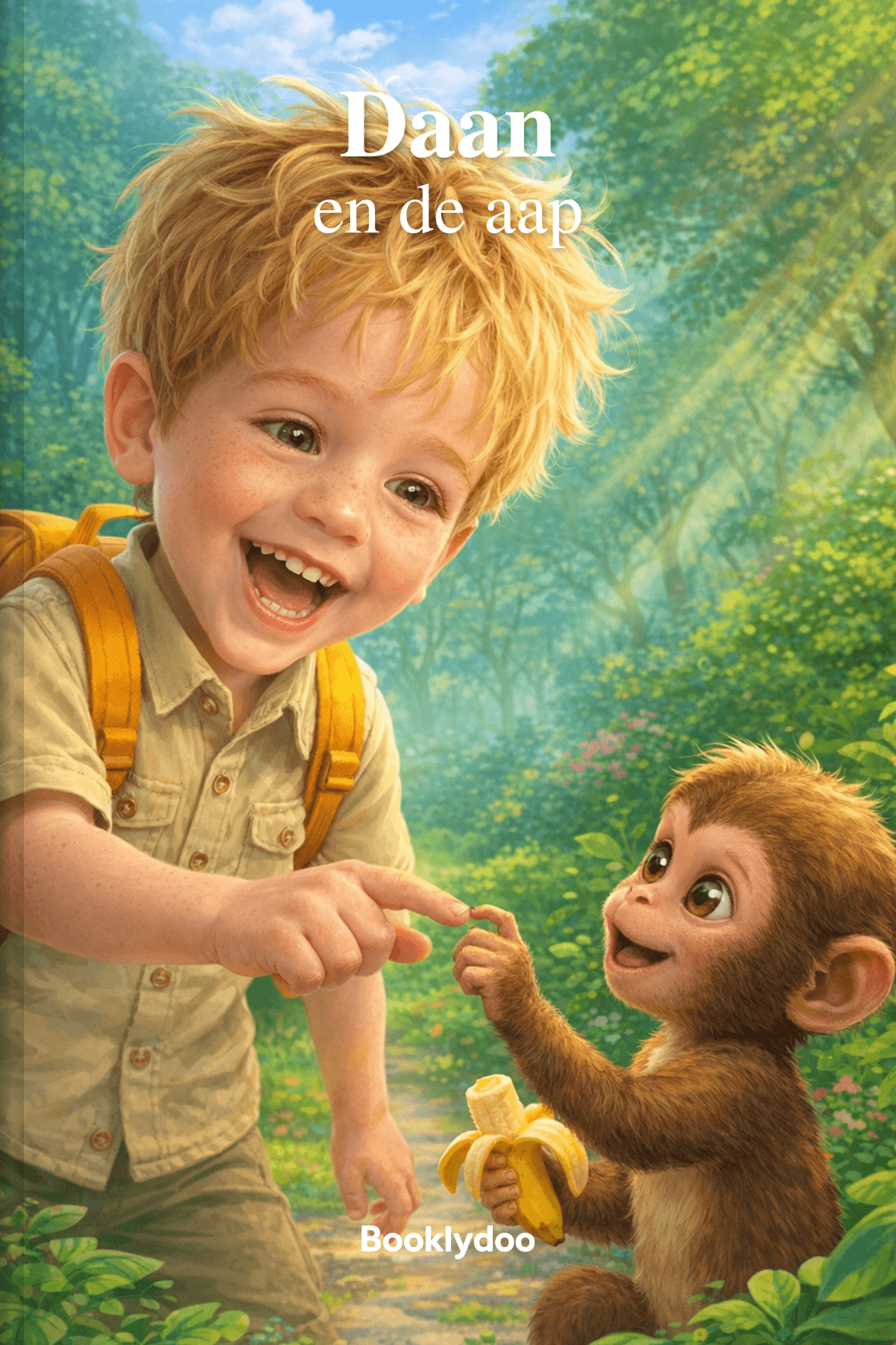 Kinderboek - Dieren - Aap - Daan en de aap