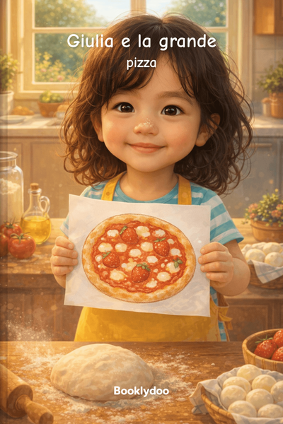 Libro per bambini - Cose da Fare - Cucinare e Pastificare - Giulia e la grande pizza