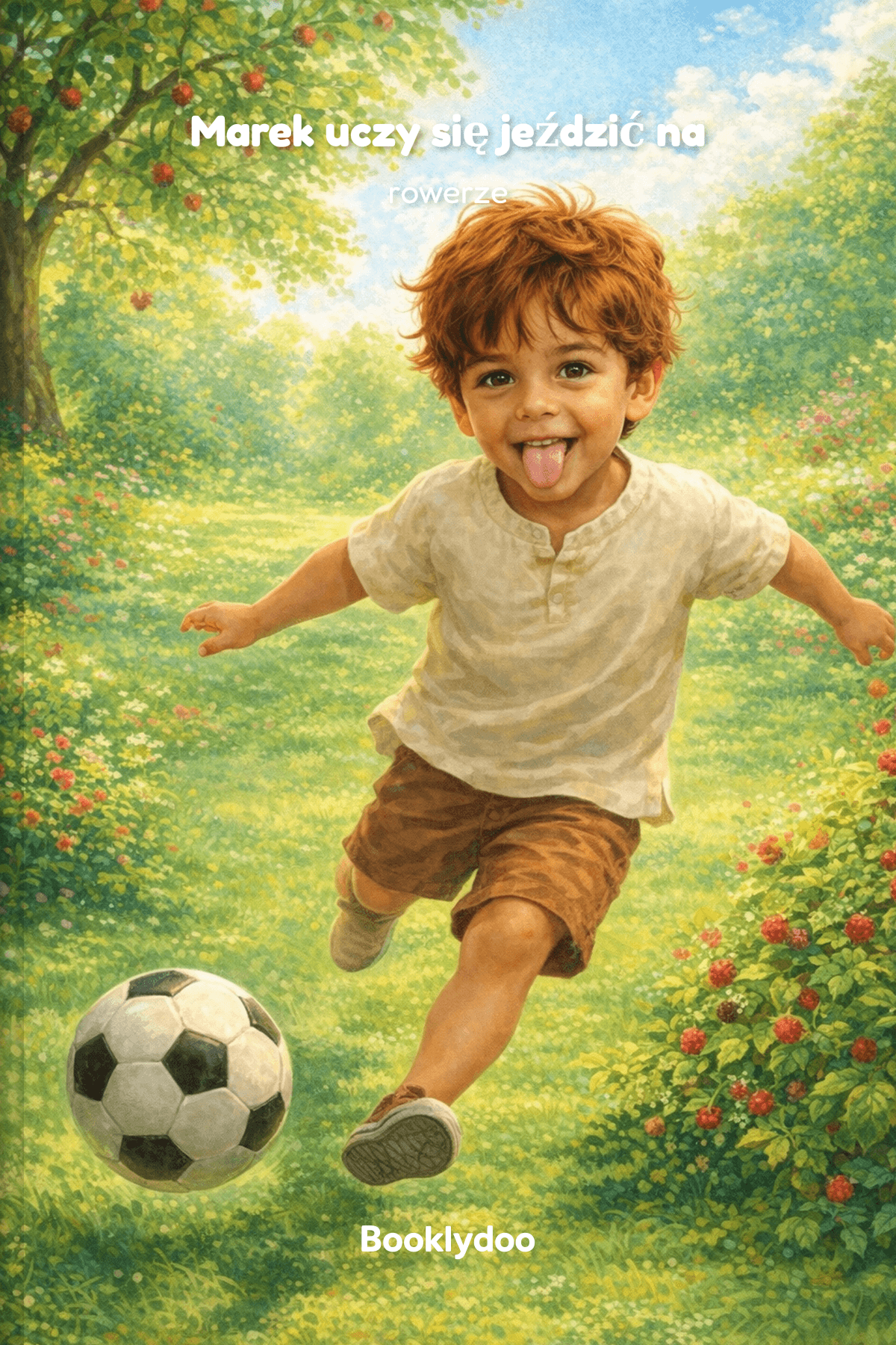 Książka dla dzieci - Rzeczy do Zrobienia - Granie w Sporty - Marek uczy się jeździć na rowerze