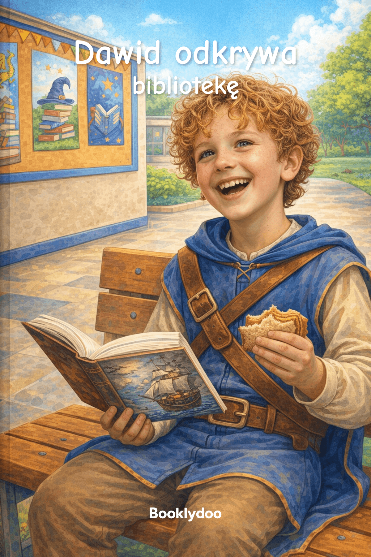 Książka dla dzieci - Edukacyjny - Tydzień książki dziecięcej - Dawid odkrywa bibliotekę