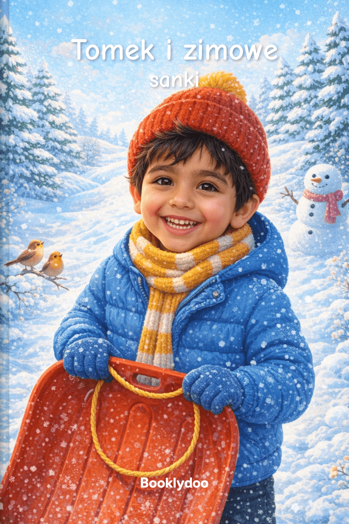 Książka dla dzieci - Rzeczy do Zrobienia - Zima - Tomek i zimowe sanki