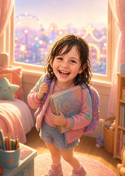 Livro infantil - Atividades para Fazer - A Adriana no parque de diversões