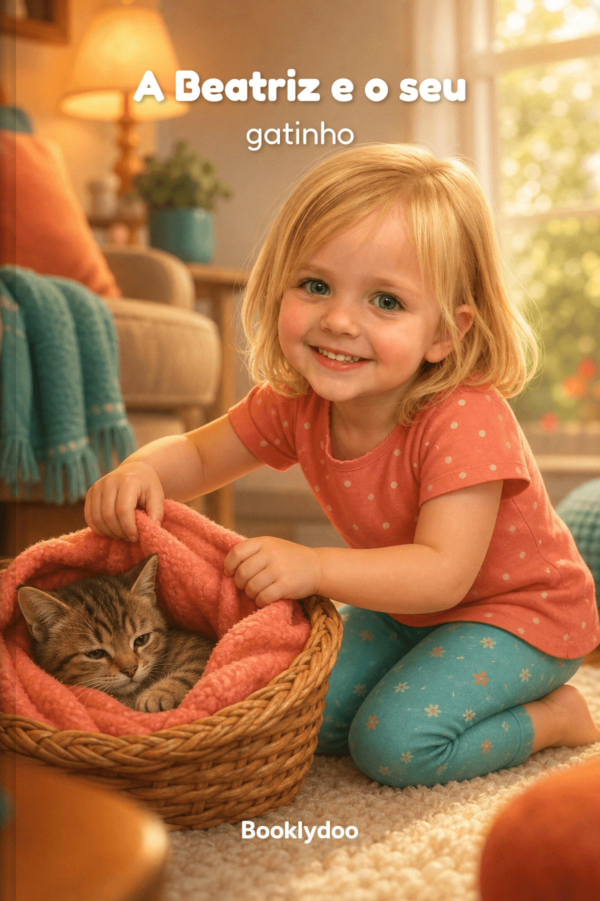 Livro infantil - Things to Do - Taking Care of Animals - A Beatriz e o seu gatinho