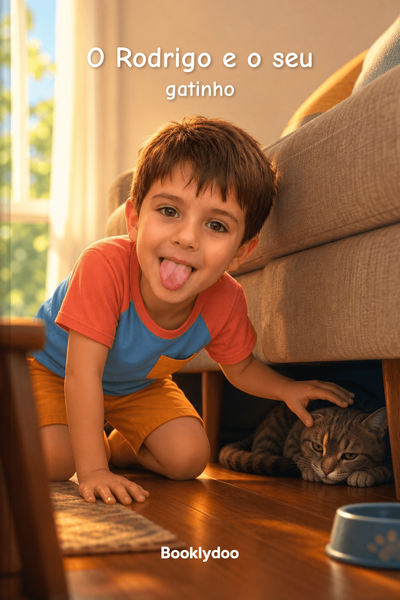 Livro infantil - Atividades para Fazer - Cuidar dos Animais - O Rodrigo e o seu gatinho