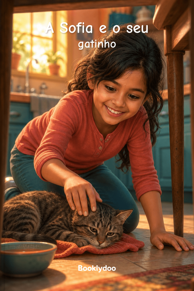 Livro infantil - Atividades para Fazer - Cuidar dos Animais - A Sofia e o seu gatinho
