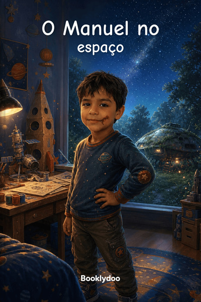 Livro infantil - Aventura - Espaço - O Manuel no espaço