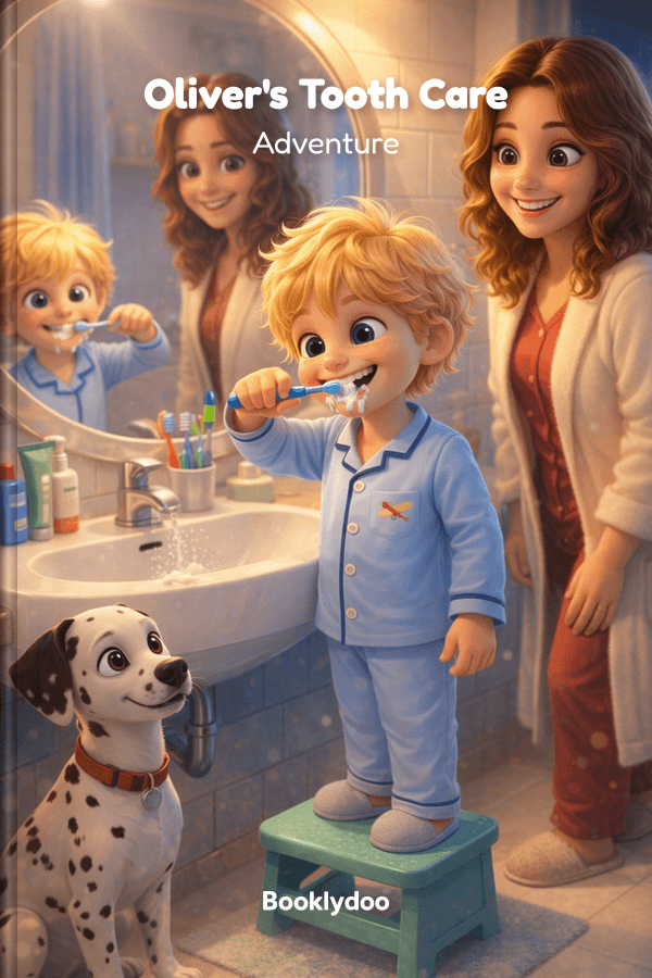 Children's book - Educational - Brushing Teeth - Oliver's Tooth Care Adventure
