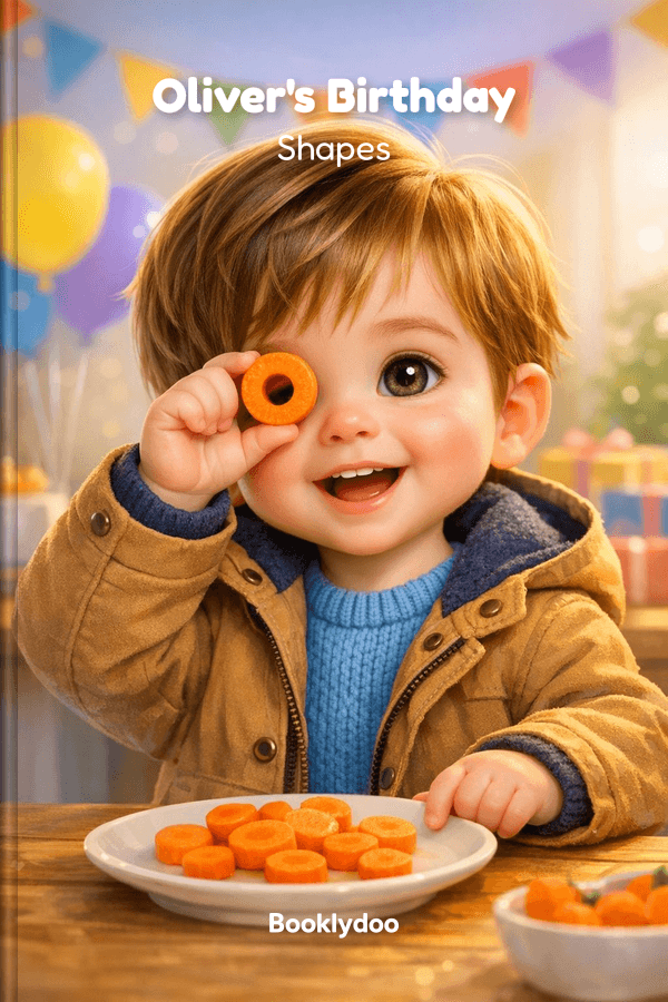 Children's book - Educational - Shapes and Colors - Oliver's Birthday Shapes